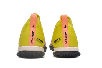 Nike Air Zoom Mercurial Vapor 15 Pro TF Low-Tops Soccer Shoes - Yellow/Pink/White/Black