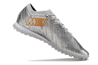 Nike Air Zoom Mercurial Vapor 15 Elite TF Low-Tops Soccer Shoes - Silver/Gold