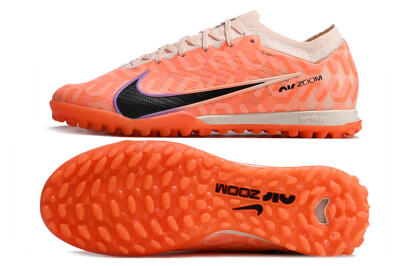 Nike Air Zoom Mercurial Vapor 15 Elite TF Low-Tops Soccer Shoes - Orange/White/Black