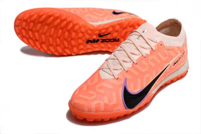 Nike Air Zoom Mercurial Vapor 15 Elite TF Low-Tops Soccer Shoes - Orange/White/Black