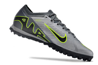 Nike Air Zoom Mercurial Vapor 15 Elite TF Low-Tops Soccer Shoes - Silver/Grey/Black/Green