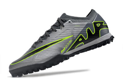 Nike Air Zoom Mercurial Vapor 15 Elite TF Low-Tops Soccer Shoes - Silver/Grey/Black/Green