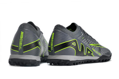 Nike Air Zoom Mercurial Vapor 15 Elite TF Low-Tops Soccer Shoes - Silver/Grey/Black/Green