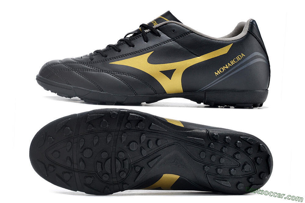 Mizuno Monarcida Neo Ckassic TF Low-Tops Soccer Shoes - Black/Gold 1