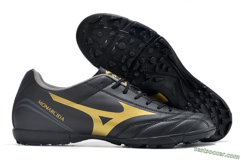 Mizuno Monarcida Neo Ckassic TF Low-Tops Soccer Shoes - Black/Gold 0