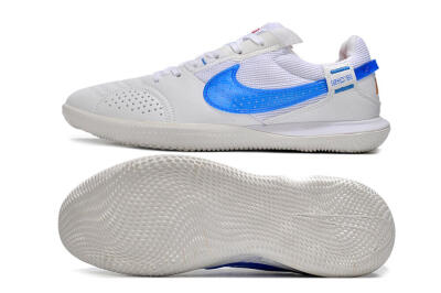 Nike Street Gato IC Low-Tops Soccer Shoes - White/Blue