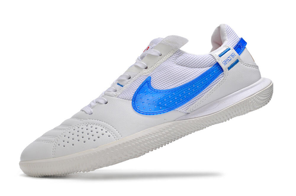Nike Street Gato IC Low-Tops Soccer Shoes - White/Blue 5