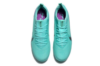 Nike Air Zoom Mercurial Vapor 15 Pro TF Low-Tops Soccer Shoes - Jade/Black/Purple