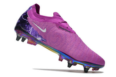 Nike Phantom GX Elite SG Low-Tops Soccer Cleats - Purple/White/Gold