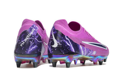 Nike Phantom GX Elite SG Low-Tops Soccer Cleats - Purple/White/Gold