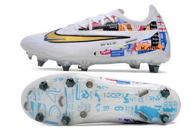 Nike Phantom GX Elite SG Low-Tops Soccer Cleats - White/Rainbow