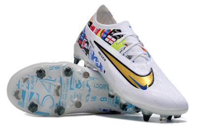 Nike Phantom GX Elite SG Low-Tops Soccer Cleats - White/Rainbow