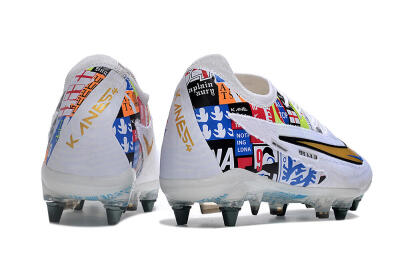 Nike Phantom GX Elite SG Low-Tops Soccer Cleats - White/Rainbow