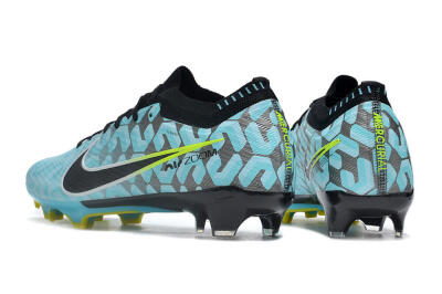 Nike Air Zoom Mercurial Vapor 15 Elite FG Low-Tops Soccer Cleats - Blue/Black/White/Green