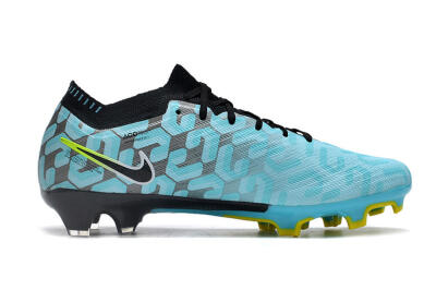 Nike Air Zoom Mercurial Vapor 15 Elite FG Low-Tops Soccer Cleats - Blue/Black/White/Green