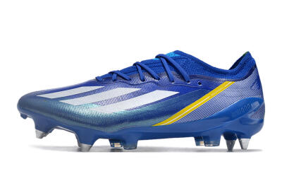 Adidas X Crazyfast.1 Brazil SG Low-Tops Soccer Cleats - Blue/White/Yellow