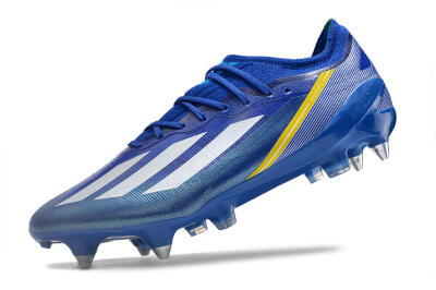 Adidas X Crazyfast.1 Brazil SG Low-Tops Soccer Cleats - Blue/White/Yellow