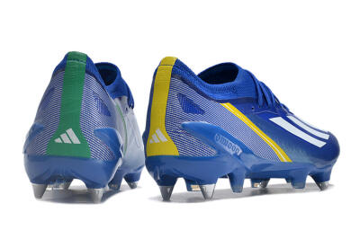 Adidas X Crazyfast.1 Brazil SG Low-Tops Soccer Cleats - Blue/White/Yellow