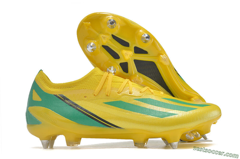 Adidas X Crazyfast.1 Australia SG Low-Tops Soccer Cleats - Yellow/Green/Black 0