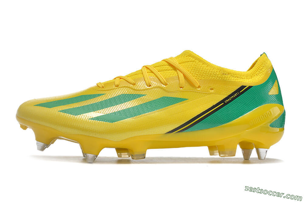 Adidas X Crazyfast.1 Australia SG Low-Tops Soccer Cleats - Yellow/Green/Black 2
