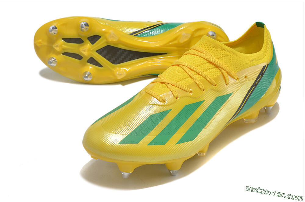 Adidas X Crazyfast.1 Australia SG Low-Tops Soccer Cleats - Yellow/Green/Black 3