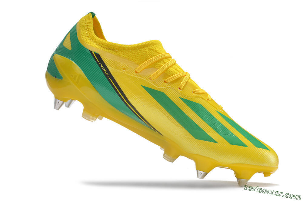 Adidas X Crazyfast.1 Australia SG Low-Tops Soccer Cleats - Yellow/Green/Black 4