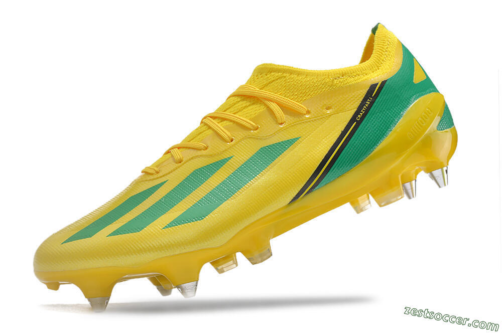 Adidas X Crazyfast.1 Australia SG Low-Tops Soccer Cleats - Yellow/Green/Black 5