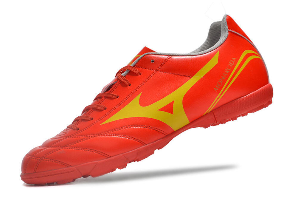 Mizuno Monarcida Neo Ckassic TF Low-Tops Soccer Shoes - Red/Gold 5