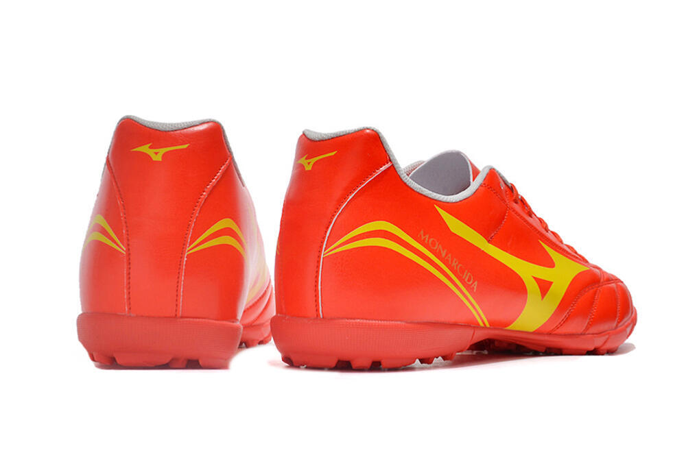 Mizuno Monarcida Neo Ckassic TF Low-Tops Soccer Shoes - Red/Gold 6