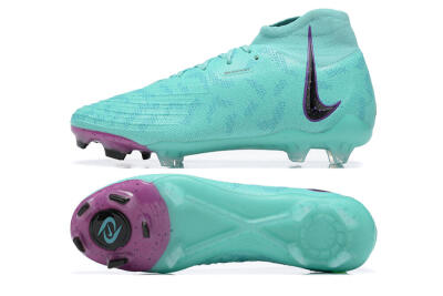 Nike Phantom Luna Elite FG High-Tops Soccer Cleats - Blue/Black/Purple