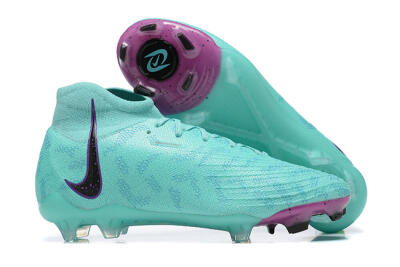 Nike Phantom Luna Elite FG High-Tops Soccer Cleats - Blue/Black/Purple