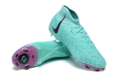 Nike Phantom Luna Elite FG High-Tops Soccer Cleats - Blue/Black/Purple