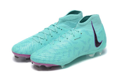 Nike Phantom Luna Elite FG High-Tops Soccer Cleats - Blue/Black/Purple