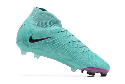 Nike Phantom Luna Elite FG High-Tops Soccer Cleats - Blue/Black/Purple