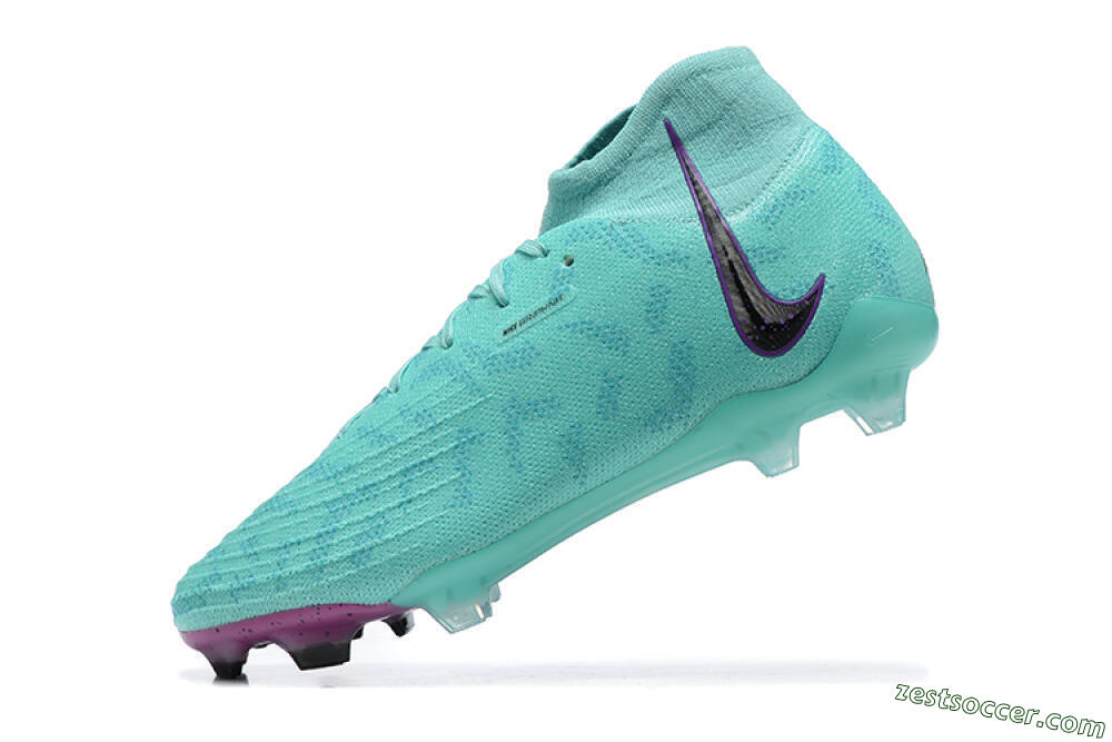 Nike Phantom Luna Elite FG High-Tops Soccer Cleats - Blue/Black/Purple 8