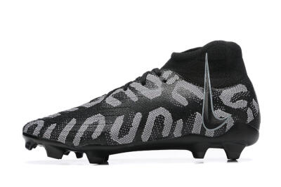 Nike Phantom Luna Elite FG High-Tops Soccer Cleats - Black/Grey