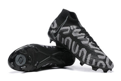 Nike Phantom Luna Elite FG High-Tops Soccer Cleats - Black/Grey