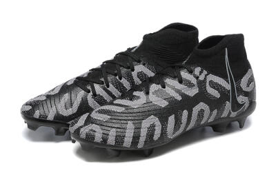 Nike Phantom Luna Elite FG High-Tops Soccer Cleats - Black/Grey