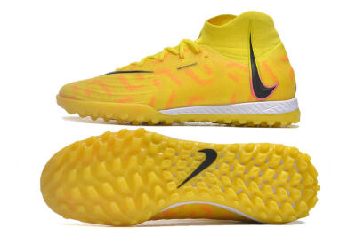 Nike Phantom Luna Elite NU TF High-Tops Soccer Shoes - Yellow/Red/Black
