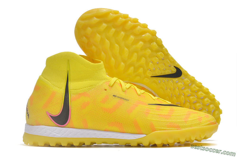 Nike Phantom Luna Elite NU TF High-Tops Soccer Shoes - Yellow/Red/Black 0