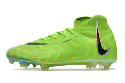 Nike Phantom Luna Elite FG High-Tops Soccer Cleats - Green/Black/White