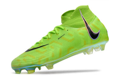 Nike Phantom Luna Elite FG High-Tops Soccer Cleats - Green/Black/White