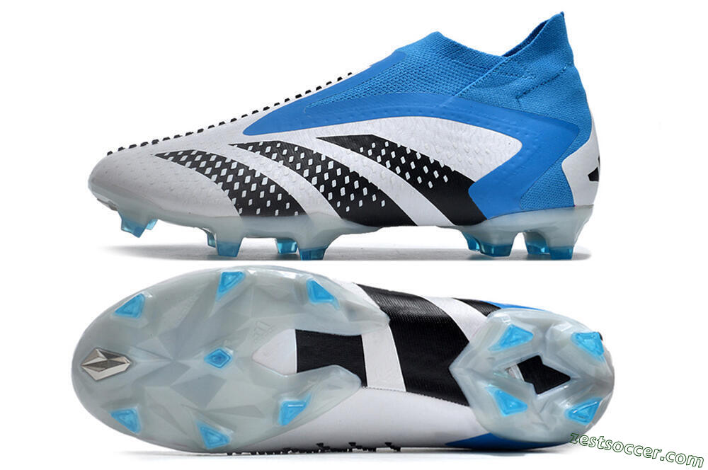 Adidas Predator Accuracy+ FG High-Tops Soccer Cleats - Blue/Black/White 1