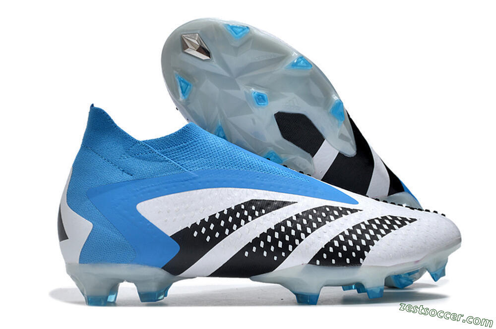 Adidas Predator Accuracy+ FG High-Tops Soccer Cleats - Blue/Black/White 0
