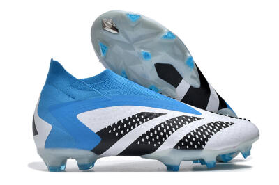 Adidas Predator Accuracy+ FG High-Tops Soccer Cleats - Blue/Black/White