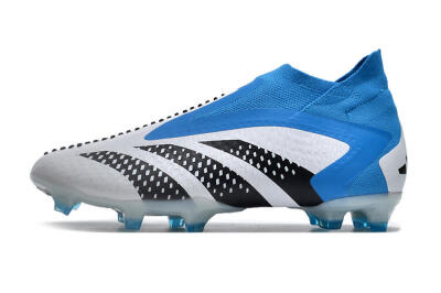 Adidas Predator Accuracy+ FG High-Tops Soccer Cleats - Blue/Black/White
