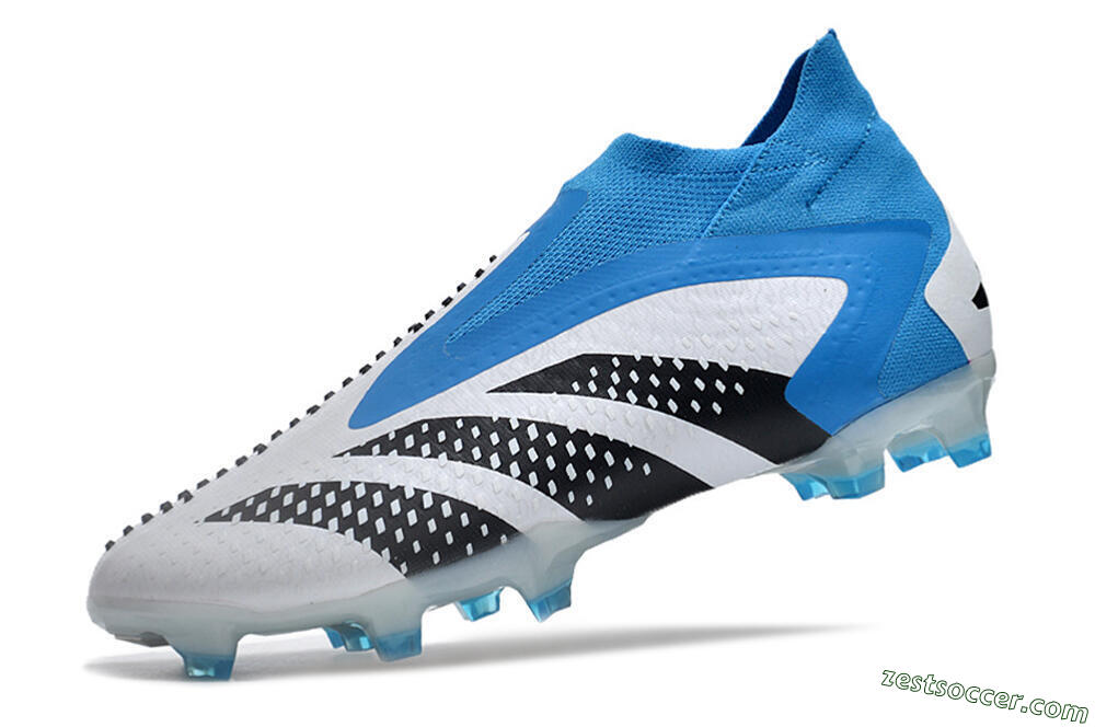Adidas Predator Accuracy+ FG High-Tops Soccer Cleats - Blue/Black/White 5
