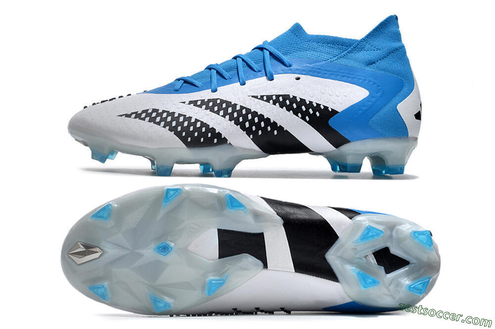 Adidas Predator Accuracy.1 FG High-Tops Soccer Cleats - Blue/Black/White 1