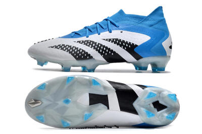 Adidas Predator Accuracy.1 FG High-Tops Soccer Cleats - Blue/Black/White