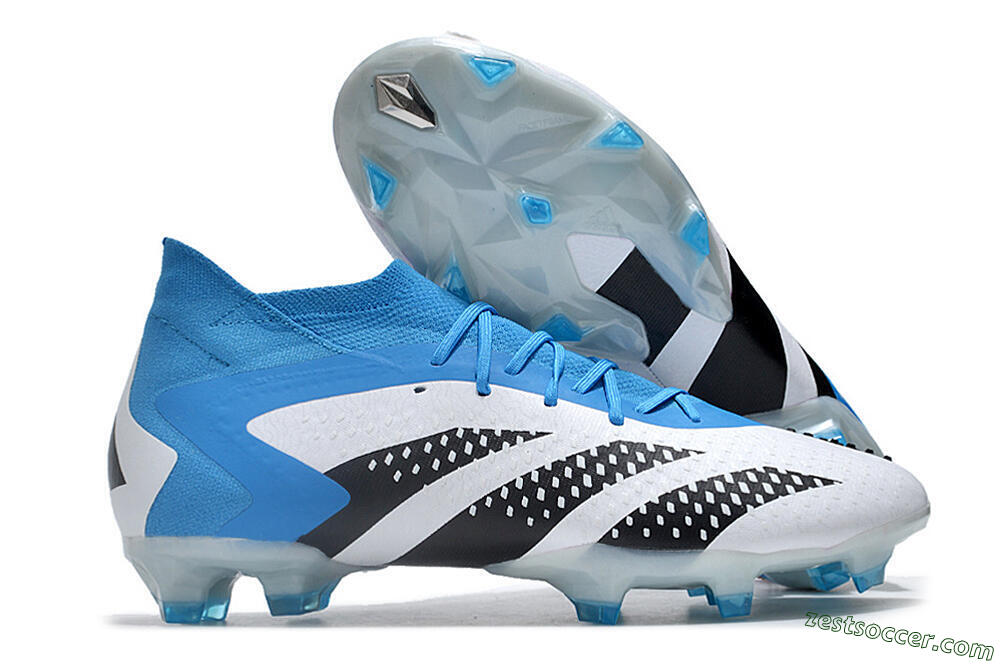 Adidas Predator Accuracy.1 FG High-Tops Soccer Cleats - Blue/Black/White 0